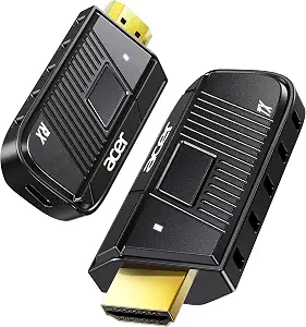 Acer Wireless HDMI Transmitter and Receiver, 328ft Long Range, 1080P@60Hz HD Adapter Extender for Streaming & Gaming