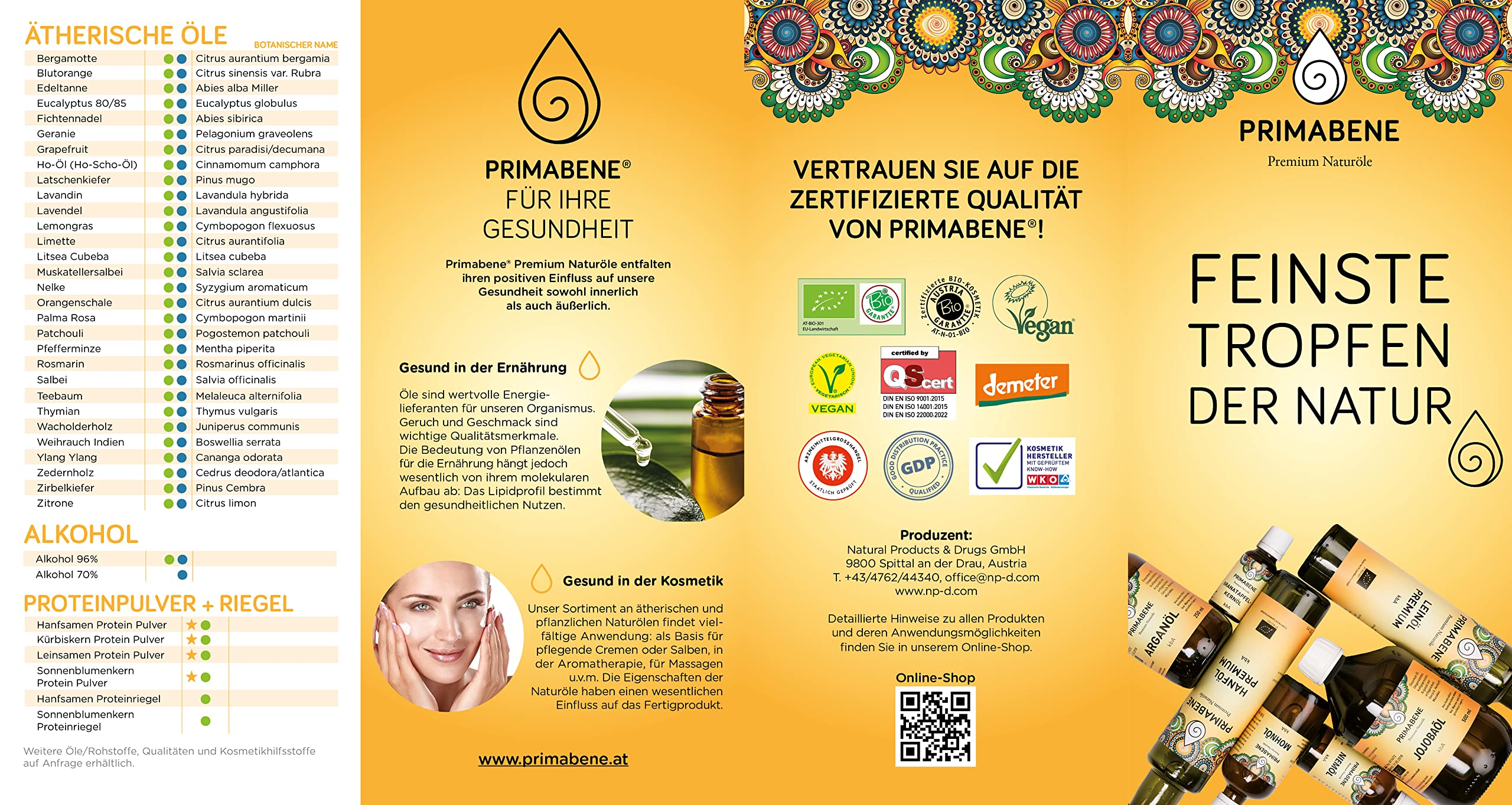 Primabene, Sesamöl Bio - DEMETER - typische Sesamnote - ideal für die asiatische Küche - (1 x 500 ml)