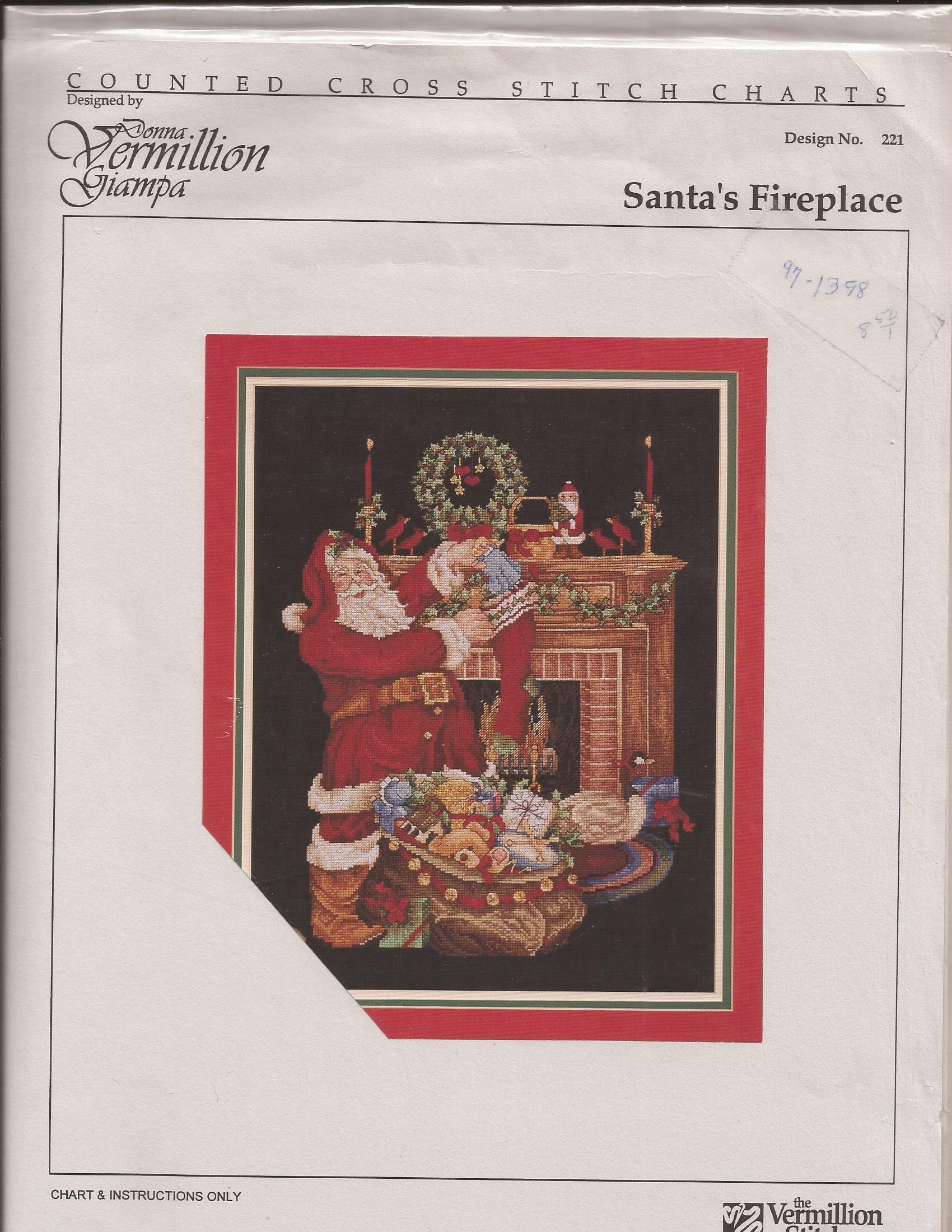 Santa's Fireplace Craft Pattern