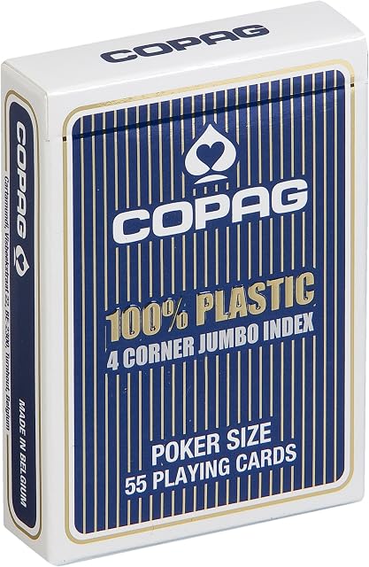 Copag Poker Size Jumbo Index Single Playing Cards Deck (Blue Back)