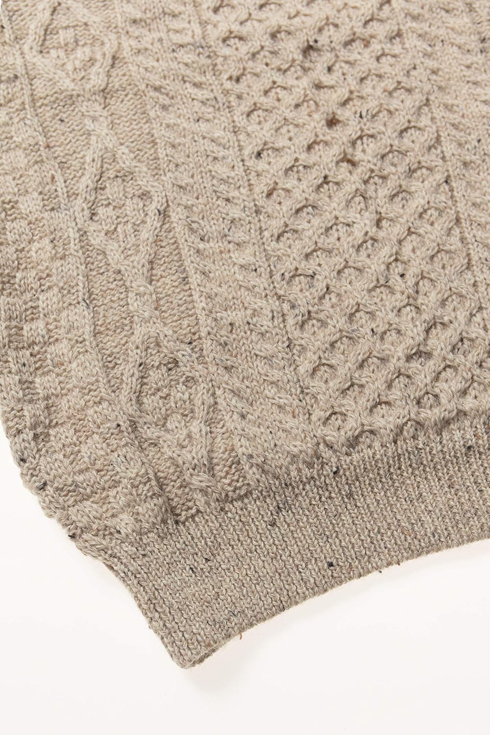 Aran Crafts Irish Soft Cable Knitted Crew Neck Unisex Sweater (100% Pure New Wool) - Image 6