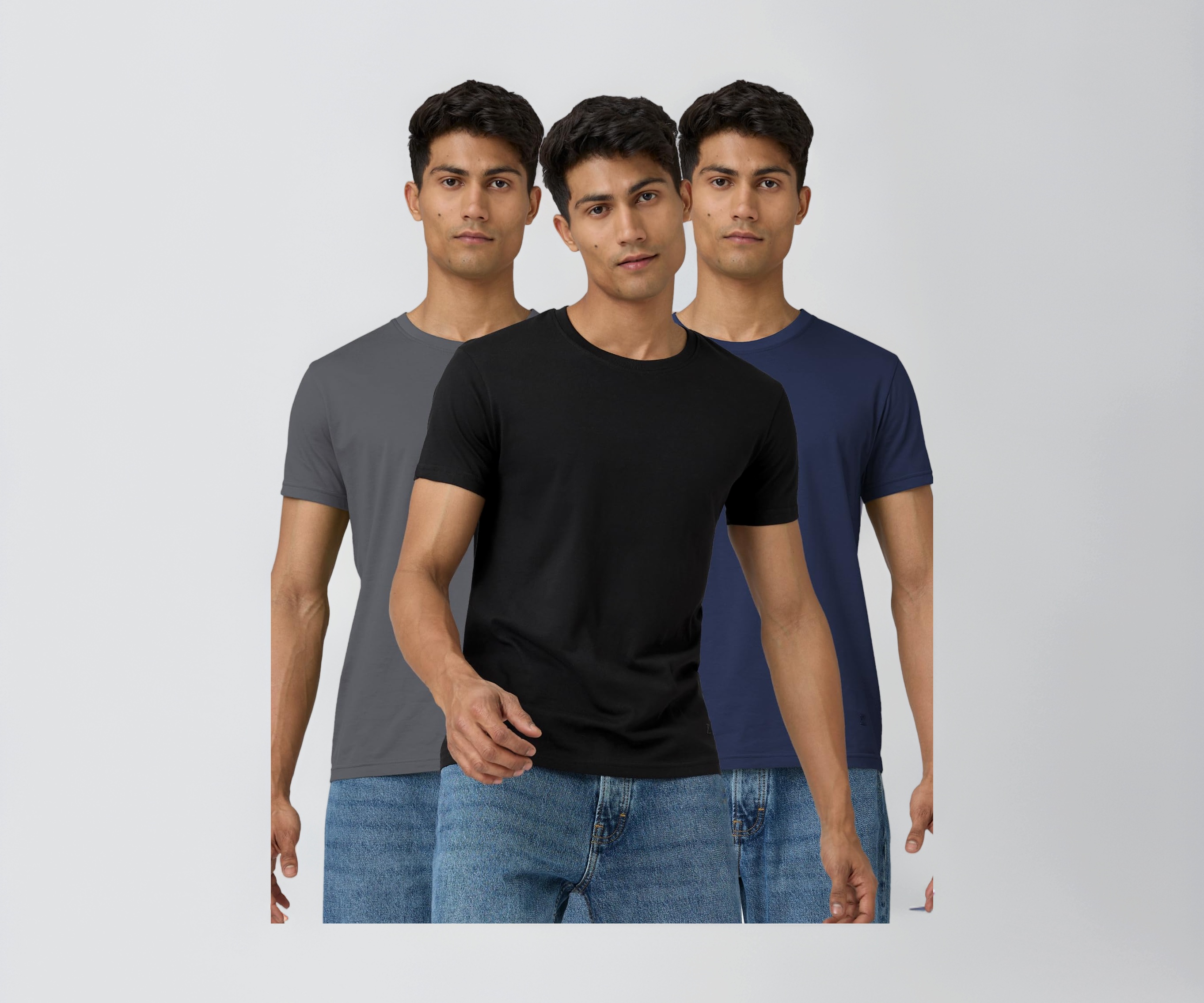 t.♡ Buy XYXX Men's Pace Regular Fit Crew Neck 100% Combed Cotton Half