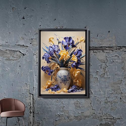 Miniatura 5 de Provence Blooms, Acrylic Iris Prints, Captivating Canvas Wall Art Celebrating the Beauty of Flowers, Wall Art, Art Print