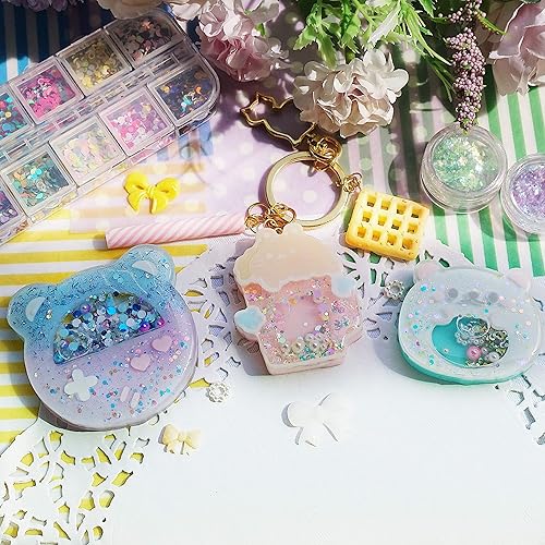 Miniatura 3 de Juego de moldes para coctelera de resina epoxi, suministros de fundición de joyería, oso, pollo, oveja, taza de cerveza, consola de juegos, 5