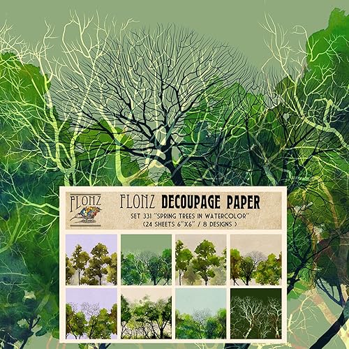 Vista 14 de Decoupage - Paquete de papel (24 hojas de 6 x 6 pulgadas) Psychedelic Trip to a Purpleland # Papel de patrón de estilo vintage para decoupage, 35 ES