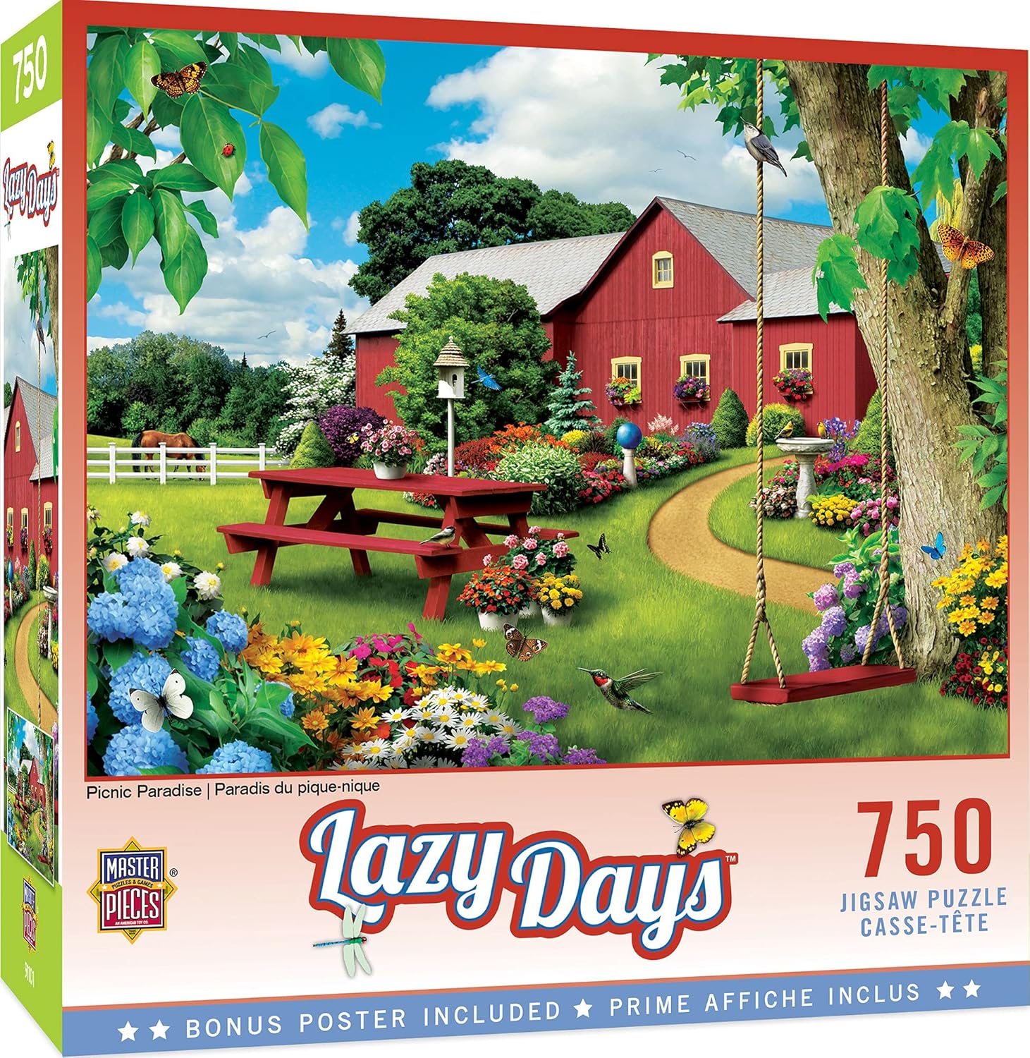 Masterpieces 750 Piece Jigsaw Puzzle For Adults and Family - Picnic Paradise - 18"x24"