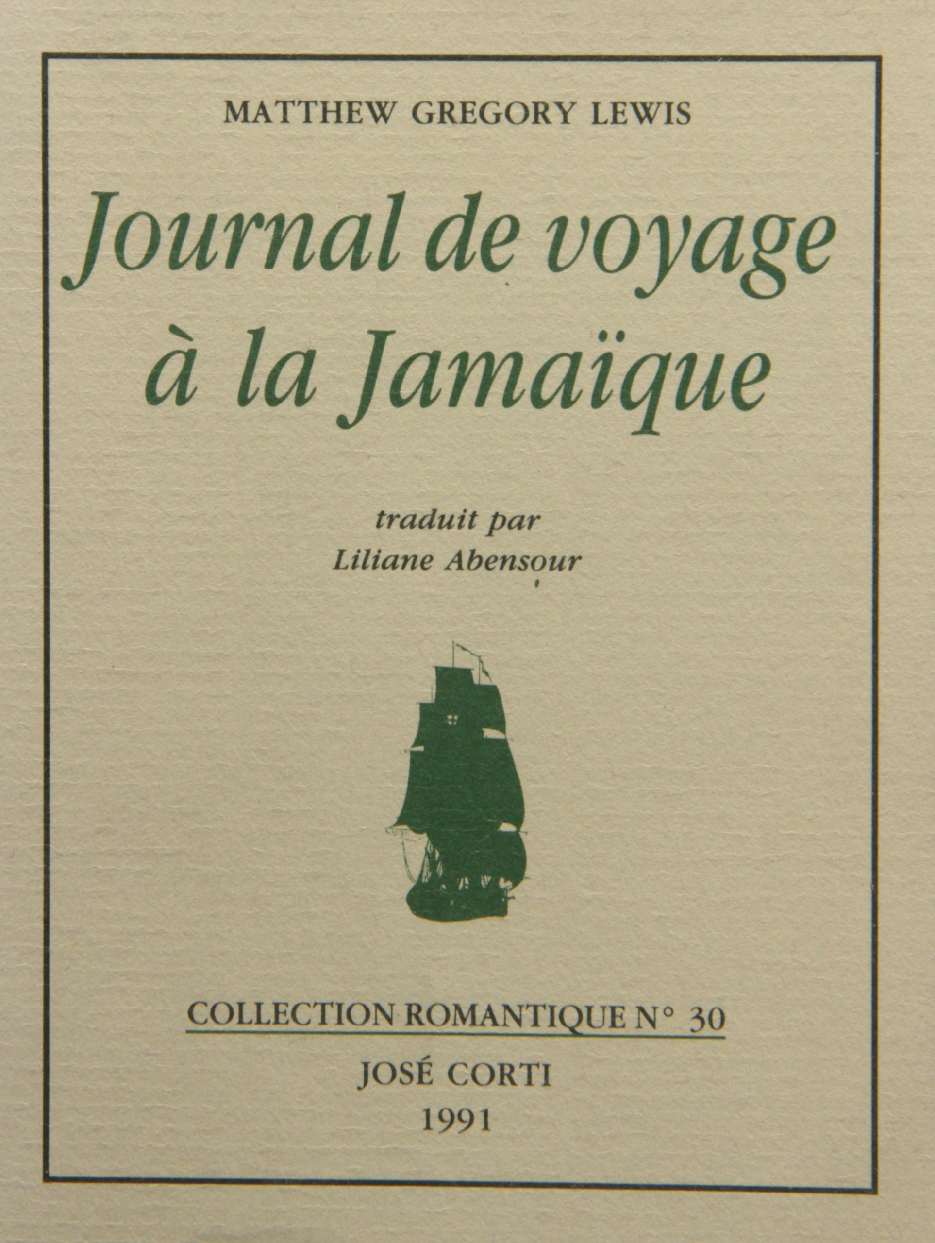 Journal de voyage à la Jamaïque