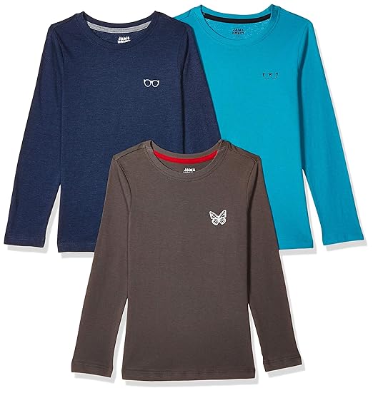 Amazon Brand - Jam & Honey Girls Regular T-Shirt