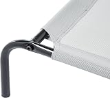 Amazon Basics Chien Lit surélevé et rafraîchissant pour animaux de compagnie, Fer, XL taille, Gris, L 153 x l 94 x H 23 cm - 3