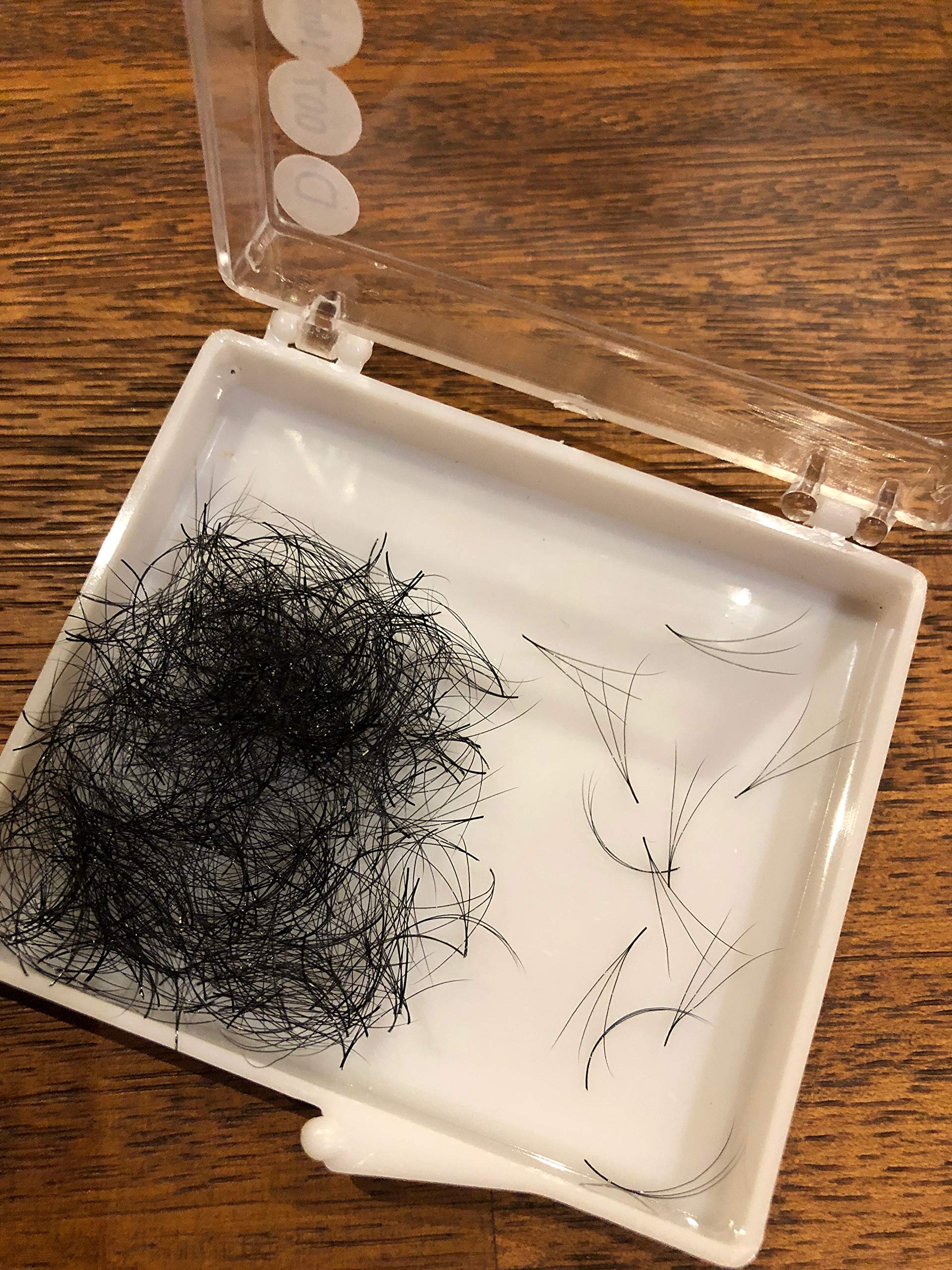 LASH BY HOLLY 3D PREMADE (HAND MADE) FAN LASHES (500 FANS/TRAY) for EYELASH EXTENSION C CURL AND D CURL, 0.07 THICKNESS