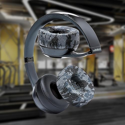 Miniatura 3 de WC SweatZ Beats Solo - Fundas para almohadillas de sudor para Beats Solo 3 y Beats Solo 2, fabricadas por Wicked Cojines, a prueba de sudor,