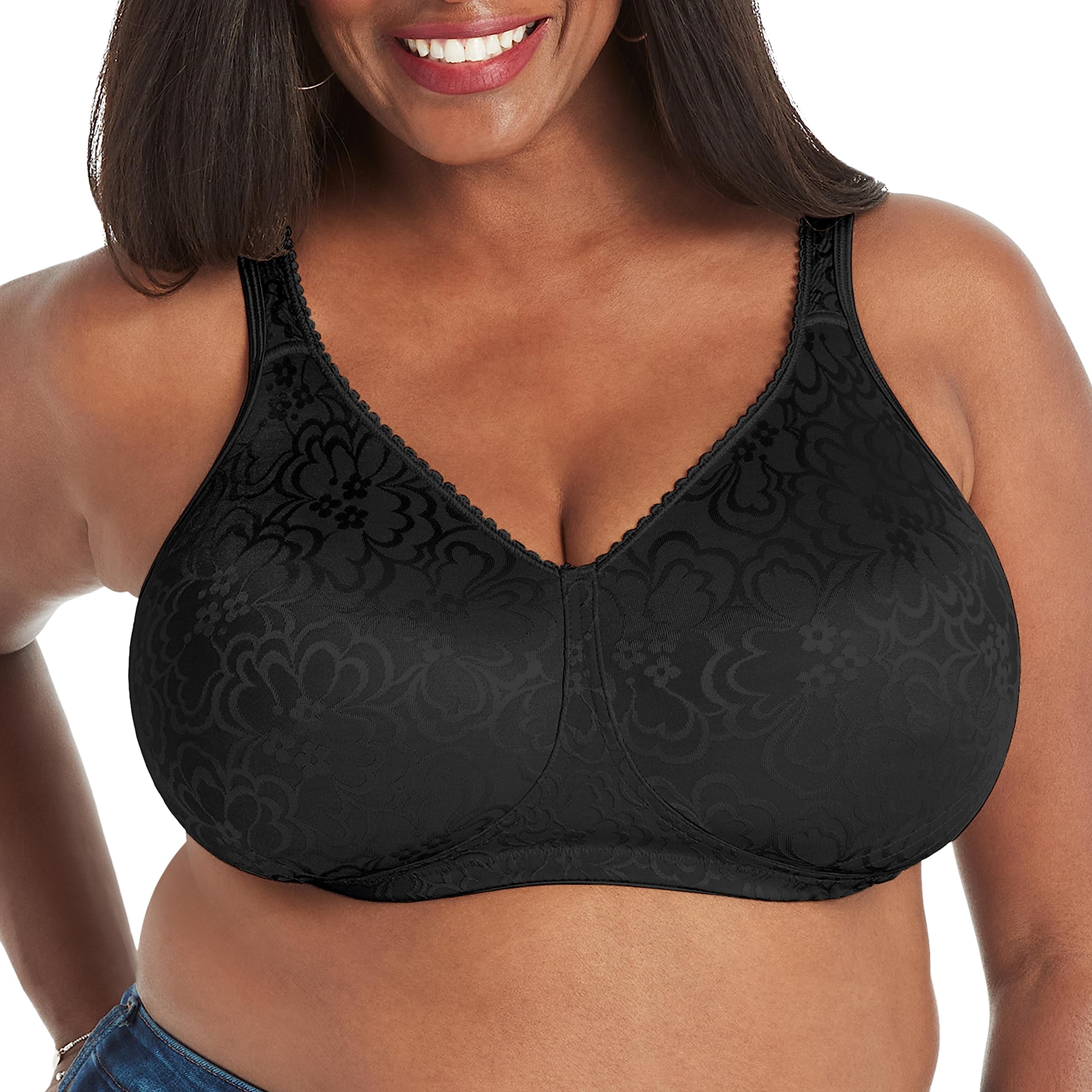 Women's Wireless Bra, 18 Hour Plus-Size Bras Available, Ultimate Lift, Moisture-Wicking, Single or 2-Pack