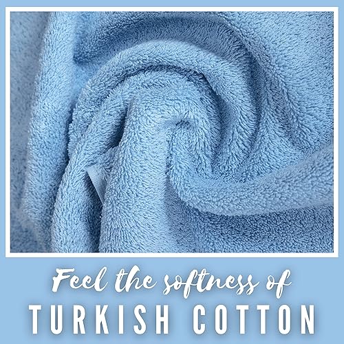 Miniatura 4 de LA HAMMAM - Juego de toallas de 6 piezas, 2 toallas de baño, 2 toallas de mano, 2 paños para baño, dormitorio universitario, cocina, ducha, piscina,