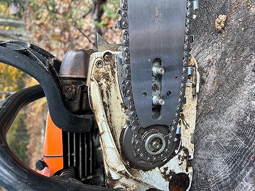 Miniatura 4 de FORESTER Barra guía de motosierra de repuesto platino de 25 pulgadas - 25 pulgadas de longitud, paso de 38 pulgadas, calibre 050, montaje D025,