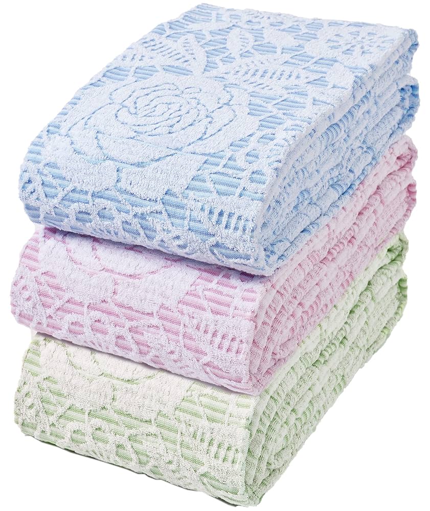 今治タオルブランド多色使いタオルケット＜2色組（ピンク