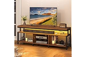 Songmics Modern Industrial TV Stand for 360lbs