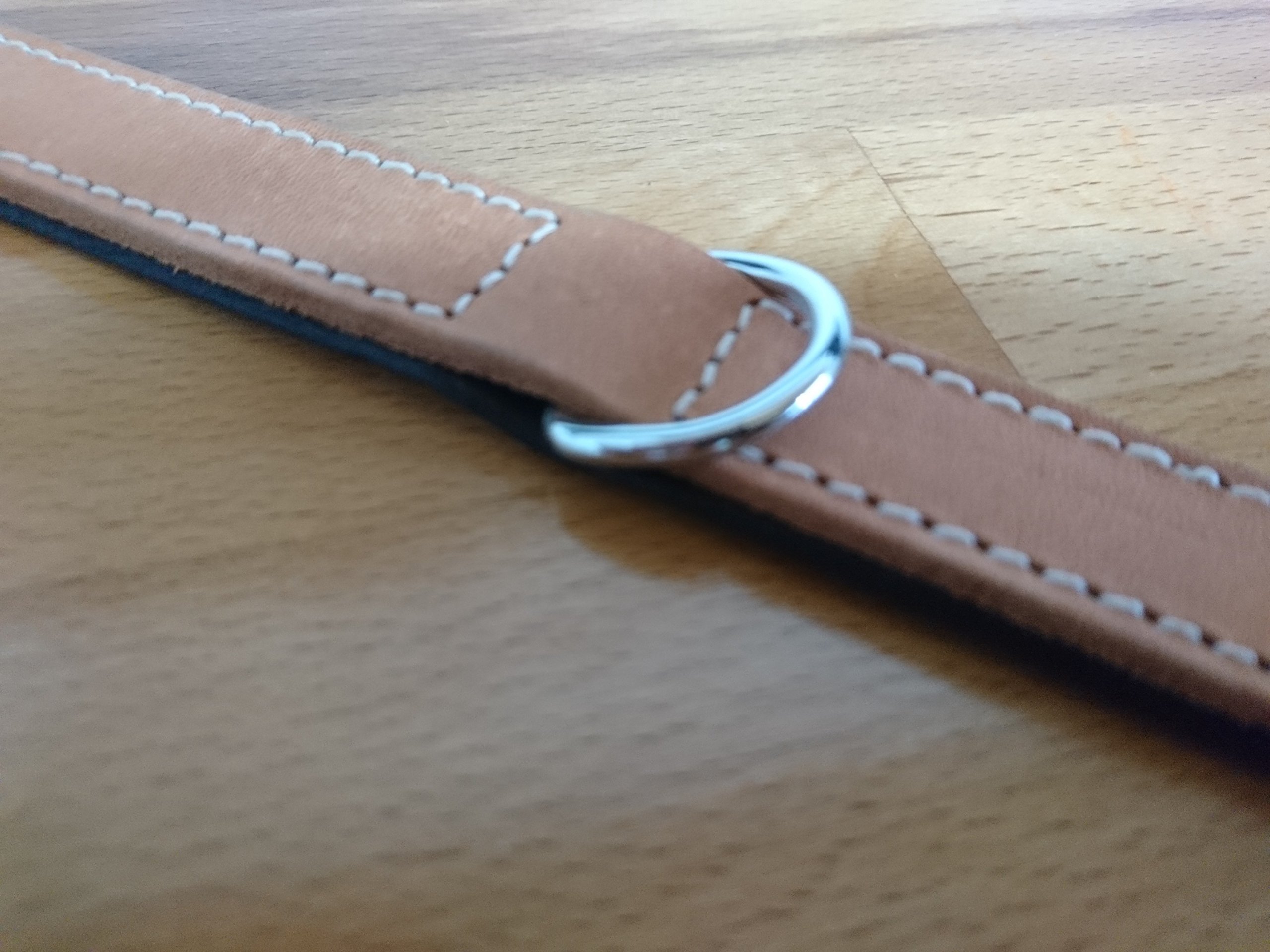 Karlie Halsband Rondo Für Hunde – Leder, Braun, Länge 42 Cm, Breite 18 Mm, Mit Weicher Unterlage