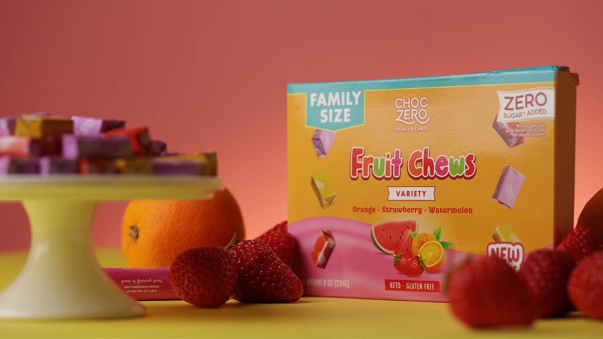sugar_c様_専用 Amazon.com : ChocZero Sugar Free Fruit Chews, Chewy Taffy Candy