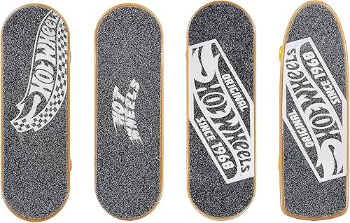 Miniatura 8 de Hot Wheels Skate - Juego de 10 patinetas para dedos con 5 pares de zapatos de patinaje extraíbles con gráficos temáticos (exclusivo de Tienda)