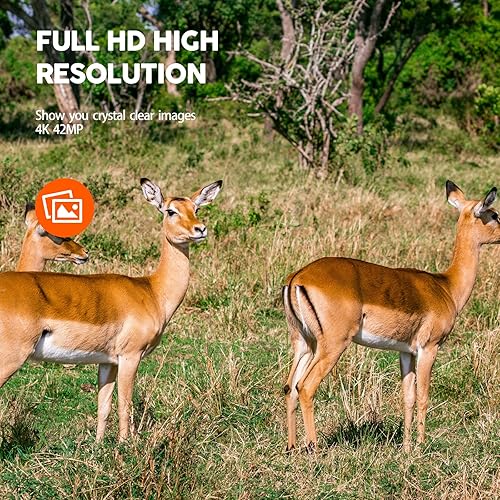 Miniatura 2 de Paquete de 2 cámaras de sendero de 16 MP 1080P cámara de caza con visión nocturna activada por movimiento impermeable para monitoreo de vida