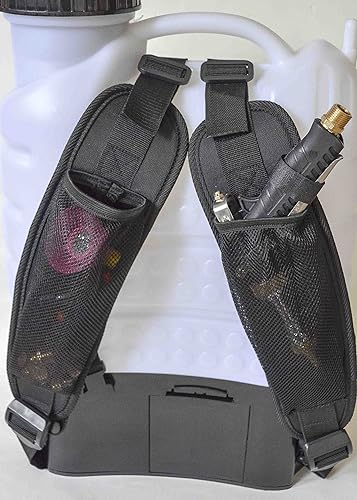 Miniatura 4 de Rociador de mochila a batería de 4 galones, boca ancha con varilla de acero y boquilla de bronce con manguera de extensión