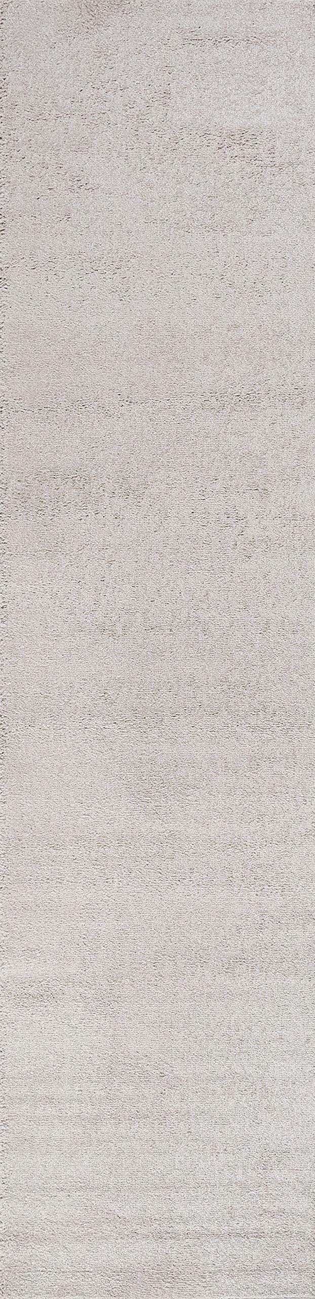 JONATHAN Y SEU100D-28 Haze Solid Low-Pile Indoor Area-Rug Casual Contemporary Solid Traditional Easy-Cleaning Bedroom Kitchen Living Room Non Shedding, 2 ft x 8 ft, Ivory