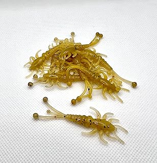 True North Baits - 2" M'eh Fly (Juvenile Goby, 6pk) | Mayfly Lure Trout jig panfish Lure Insect Bait Rubber Worm Soft Plastic grub Perch jigs Crappie jigs Bluegill jigs Lure Fishing Fish