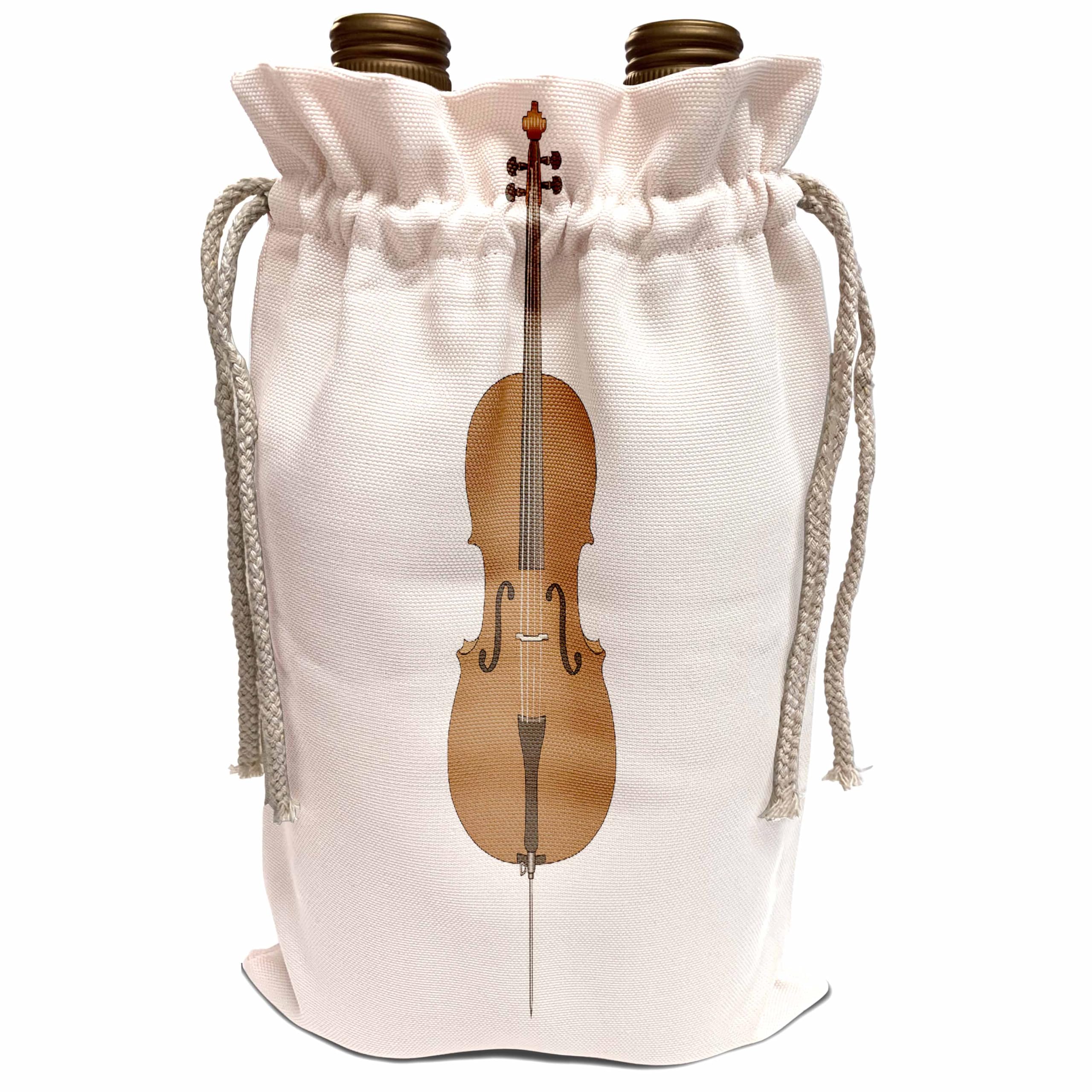 Wine Bag - Cello Music Instrument Musician Orchestra Design Music Designs