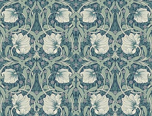 Miniatura 9 de NextWall Papel tapiz floral de pimpinela (Gardenia y salvia)