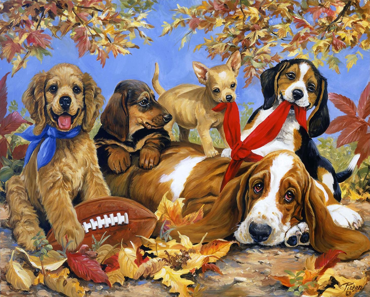 1000 Piece Jigsaw Puzzle for Adults,Cute PET,Premium Recyclable Materials,Family Puzzles Educational Games