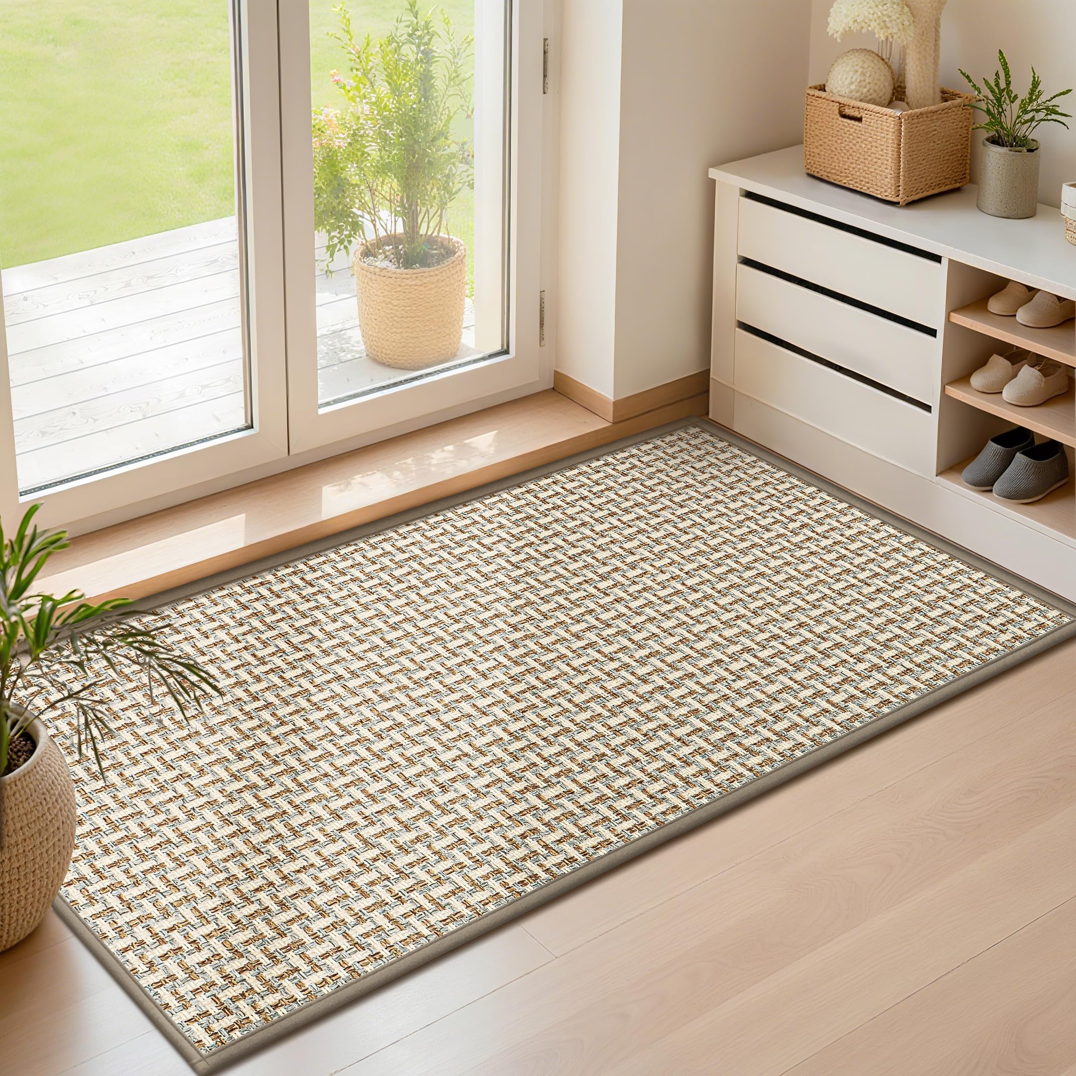 Tapis de sol absorbant lavable et antidérapant LEKEEPGO pour entrée 60x120