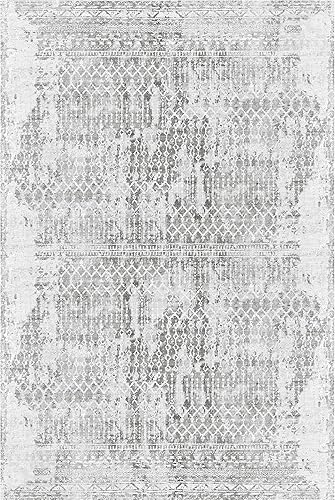 Vista 84 de StangH Alfombra para sala de estar, 5 x 7 pies, lavable, antideslizante, de lana sintética, alfombra de baño de pelo bajo, resistente, vintage