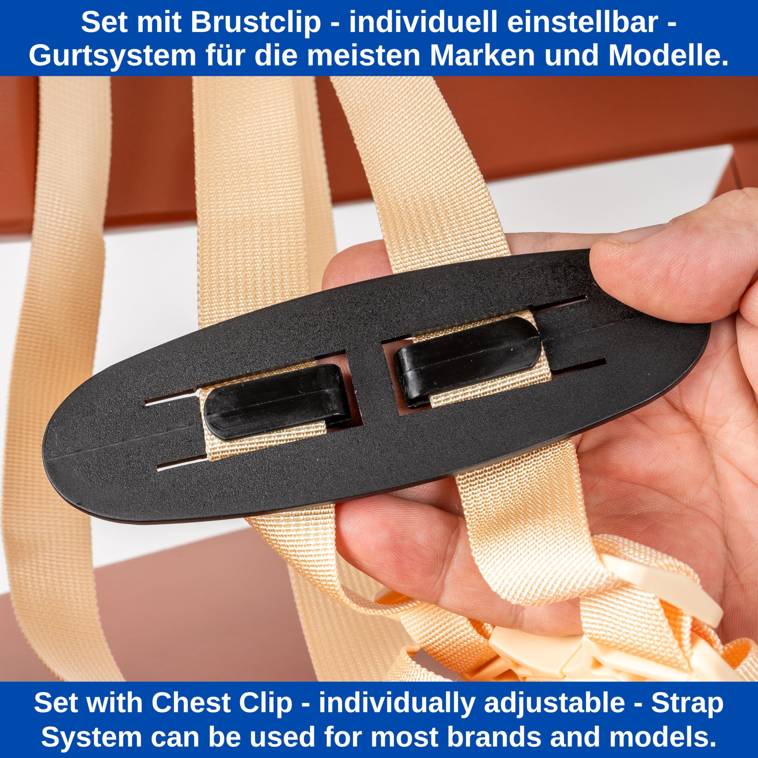 Harnais 5 Points Pour Chaise Haute - Compatible Hauck, Stokke, Roba - Sécurité Enfant