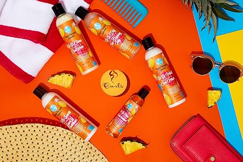 Miniatura 3 de Curls Poppin Pineapple So So Smooth Vitamina C Acondicionador sin enjuague – Acondiciona y suaviza el cabello – Para tipos de cabello ondulado,