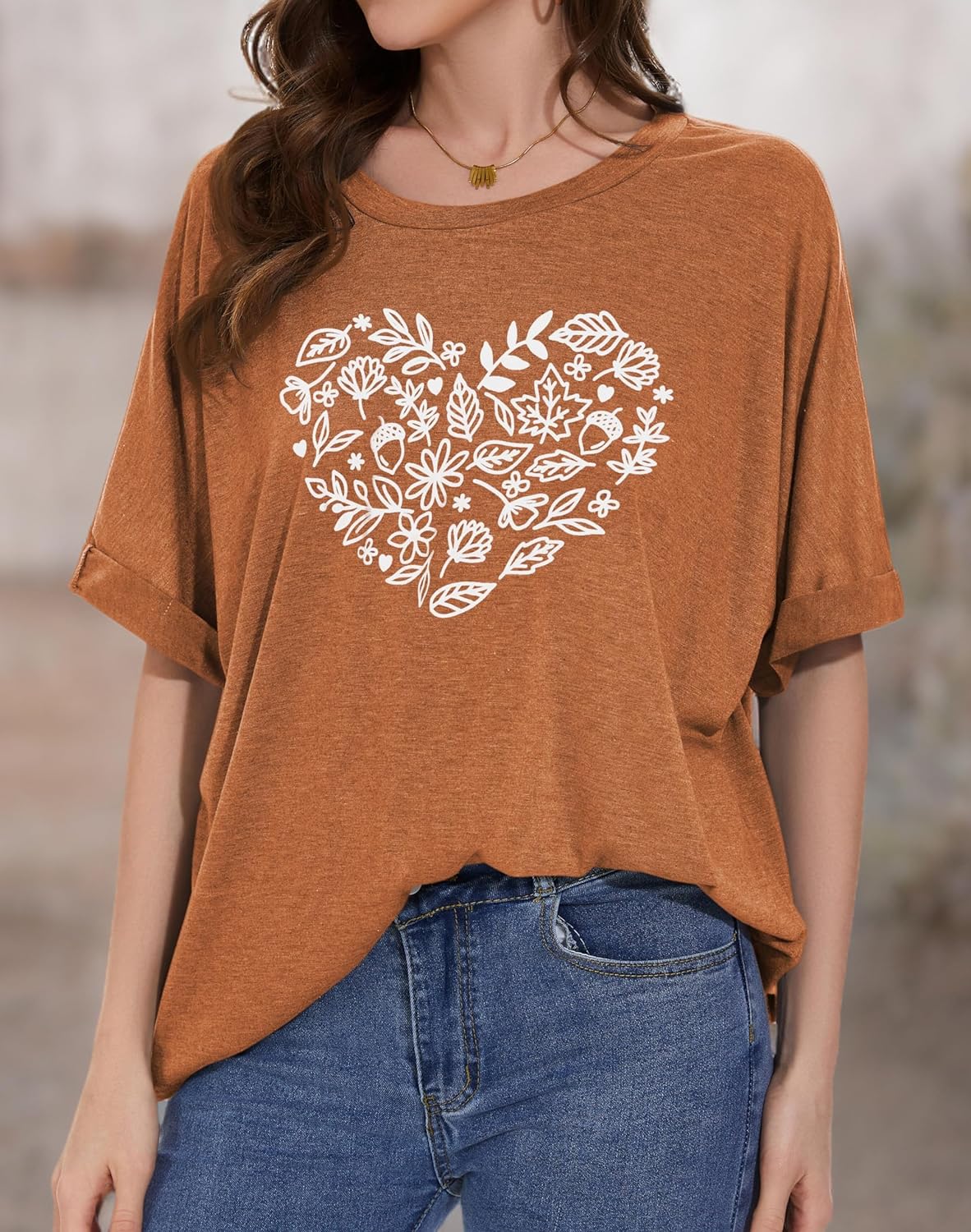 Oversized Tshirts for Women Summer Short Sleeve Casual Basic Tee Tops Loose Fit Shirts - Image 9