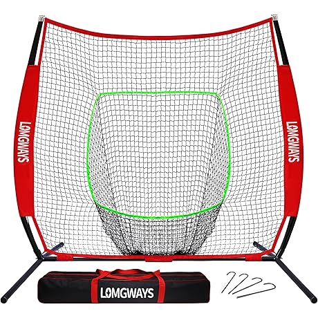 7' x 7' Batting Net for Baseball Hitting and Pitching