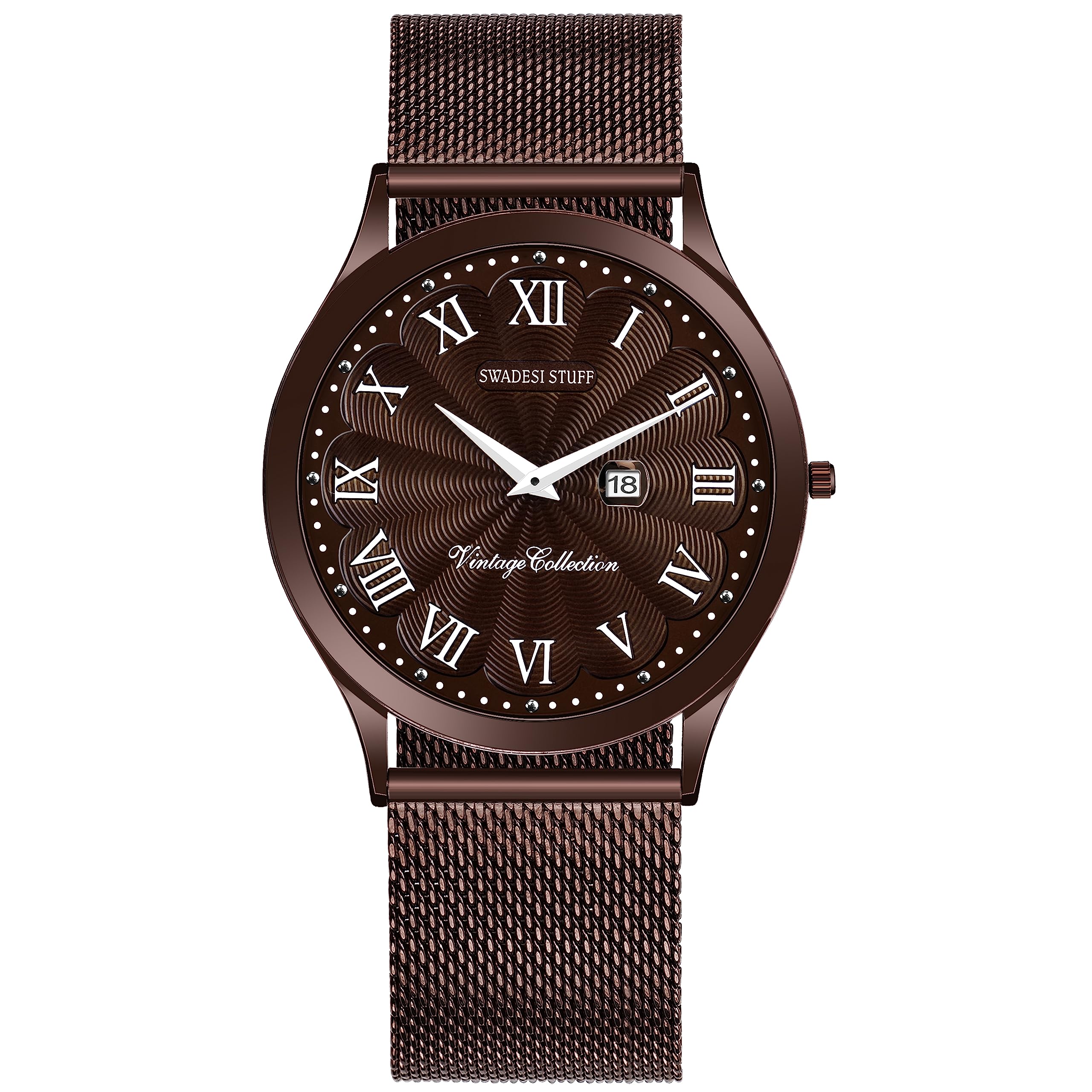 See full amazon price history chart for SWADESI STUFF Stainless Steel Vintage Collection Date Dark Brown Dial Luxurious Analog Watch For Men, Brown Band SWADESI STUFF Stainless Steel Vintage Collection Date Dark Brown Dial Luxurious Analog Watch For Men, Brown Band (B0C7NVR3P5) Amazon Price History, Amazon Price Tracker