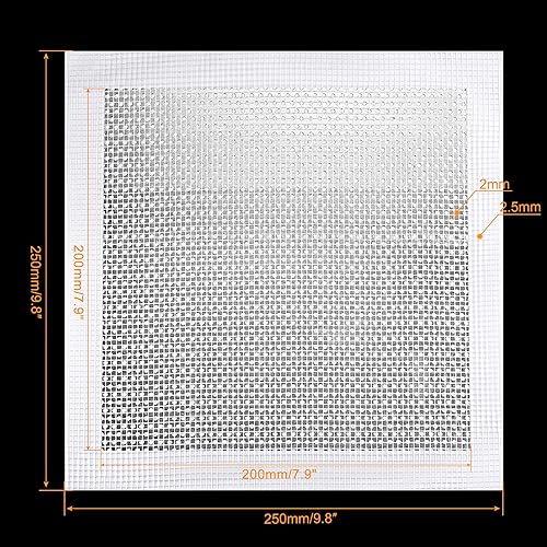 Miniatura 2 de uxcell Parche de reparación de pared de aluminio de 8 x 8 pulgadas, malla de fibra de vidrio autoadhesiva sobre placa galvanizada