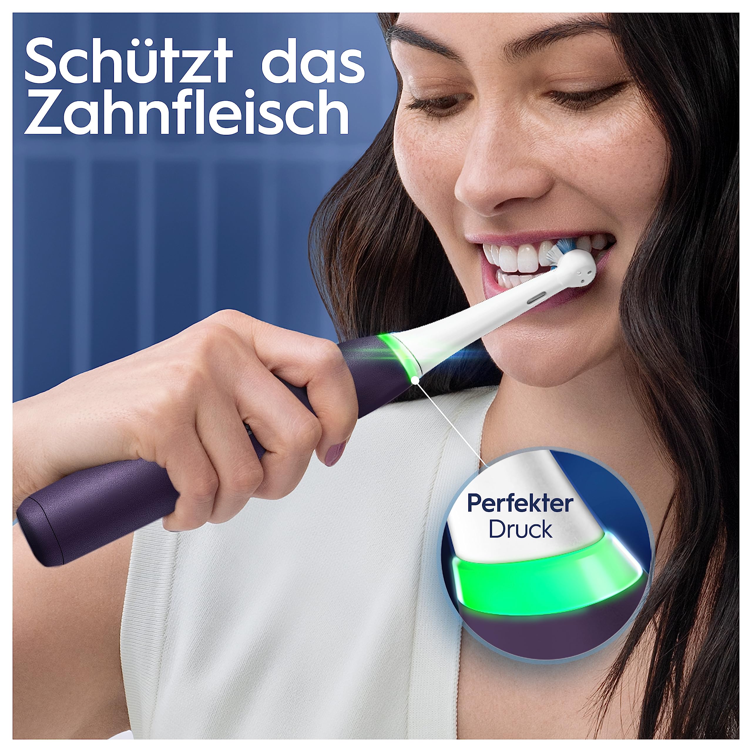 Oral-B iO Series 8 Elektrische Zahnbürste/Electric Toothbrush, 6 Putzmodi für Zahnpflege, Magnet-Technologie, Farbdisplay & Beauty-Tasche, Special Edition, Geschenk Mann/Frau, violet ametrine