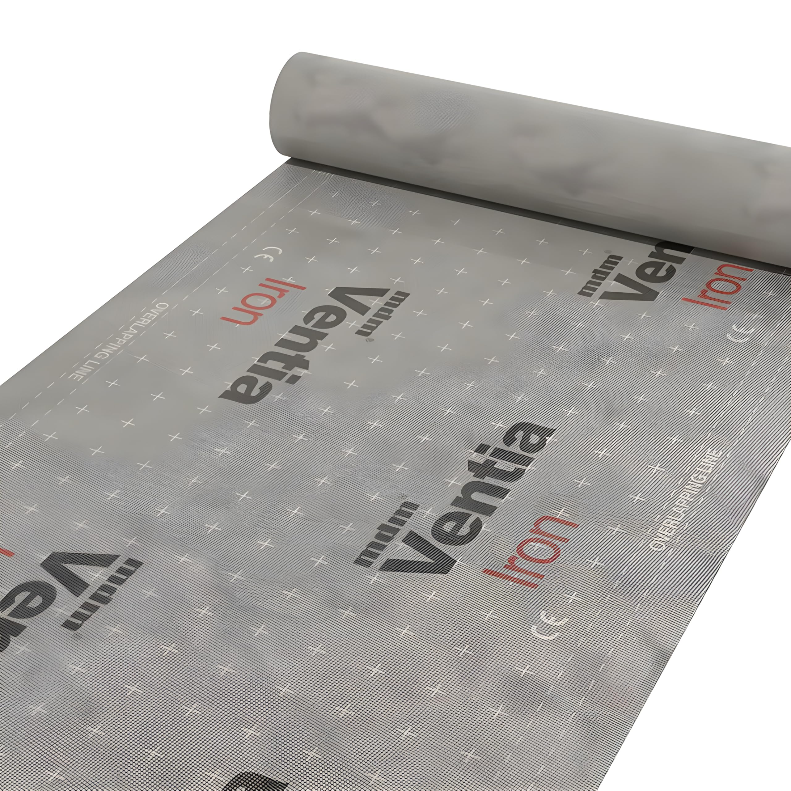 Unterspannbahn Ventia Iron 120 g, Dachfolie 37,5 m², 3-lagige Unterdeckbahn gegen Feuchtigkeit, Wind, Regen & Schnee, Diffusionsoffen, Wasserdicht & UV-beständig, ohne Selbstklebekanten