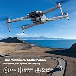 Ruko F11PRO 2 Drone avec 6K Caméra pour Adultes, 3-Axis Gombal, 4K/30fps Vidéo, 70-Min Temps de vol avec 2 Batteries, 10000ft FPV Drone professionnel de transmission, retour automatique, mode débutant