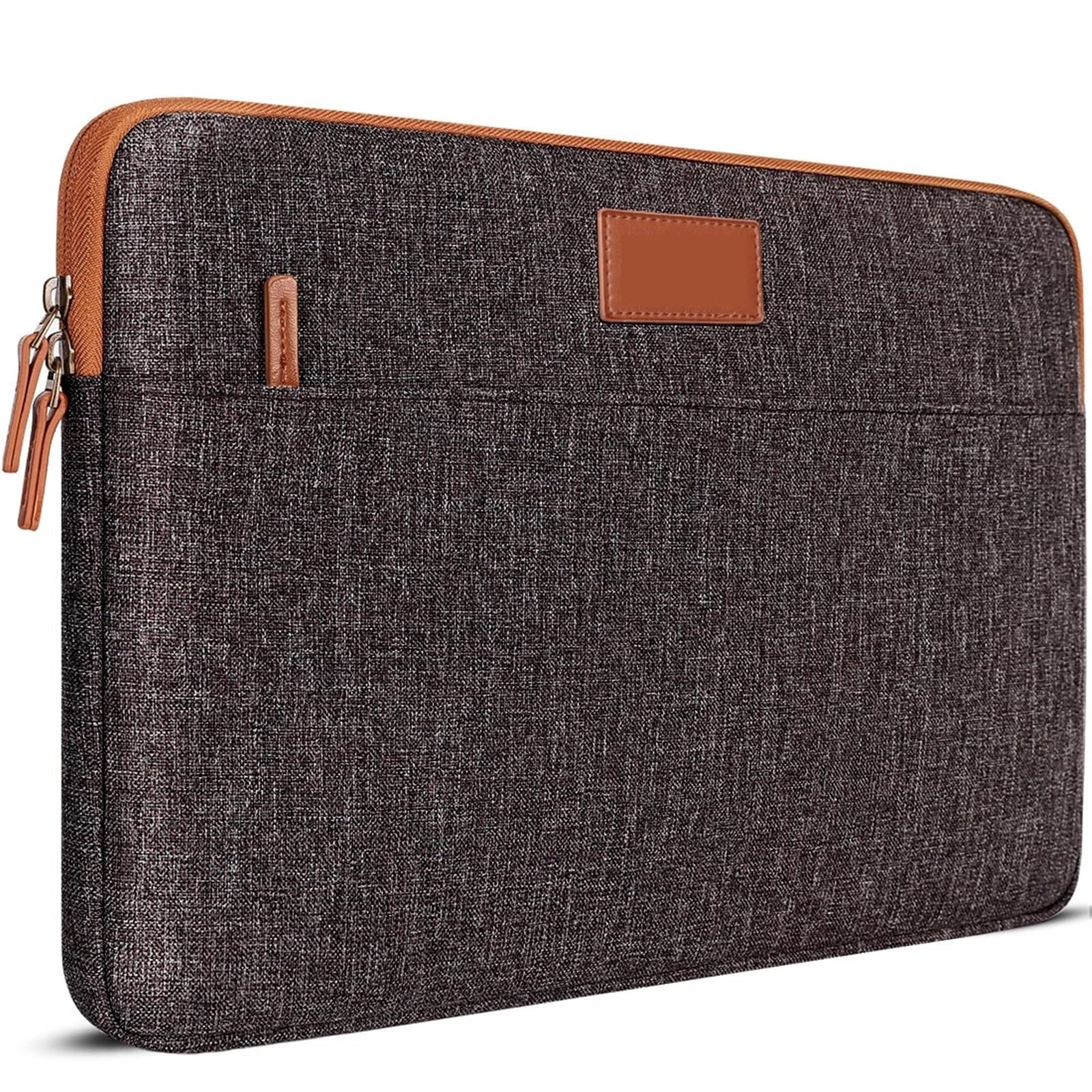 10 11 13 14 Custodia for Laptop da 15,6 Pollici Custodia in Tela Borsa for Tablet Proteggi la Custodia for Computer Custodia in Pelle Borsa Notebook(Brown,13-inch)