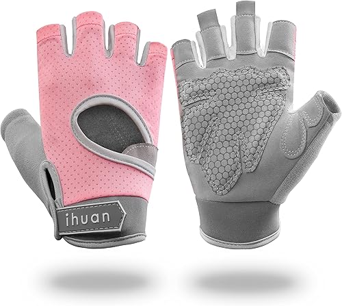 ihuan Nuevos guantes de entrenamiento transpirables para mujeres y hombres no más sudor y protección completa de la palma de la mano ejercicio de ihuan Nuevos guantes de entrenamiento transpirables para mujeres y hombres no más sudor y protección completa de la palma de la mano ejercicio de