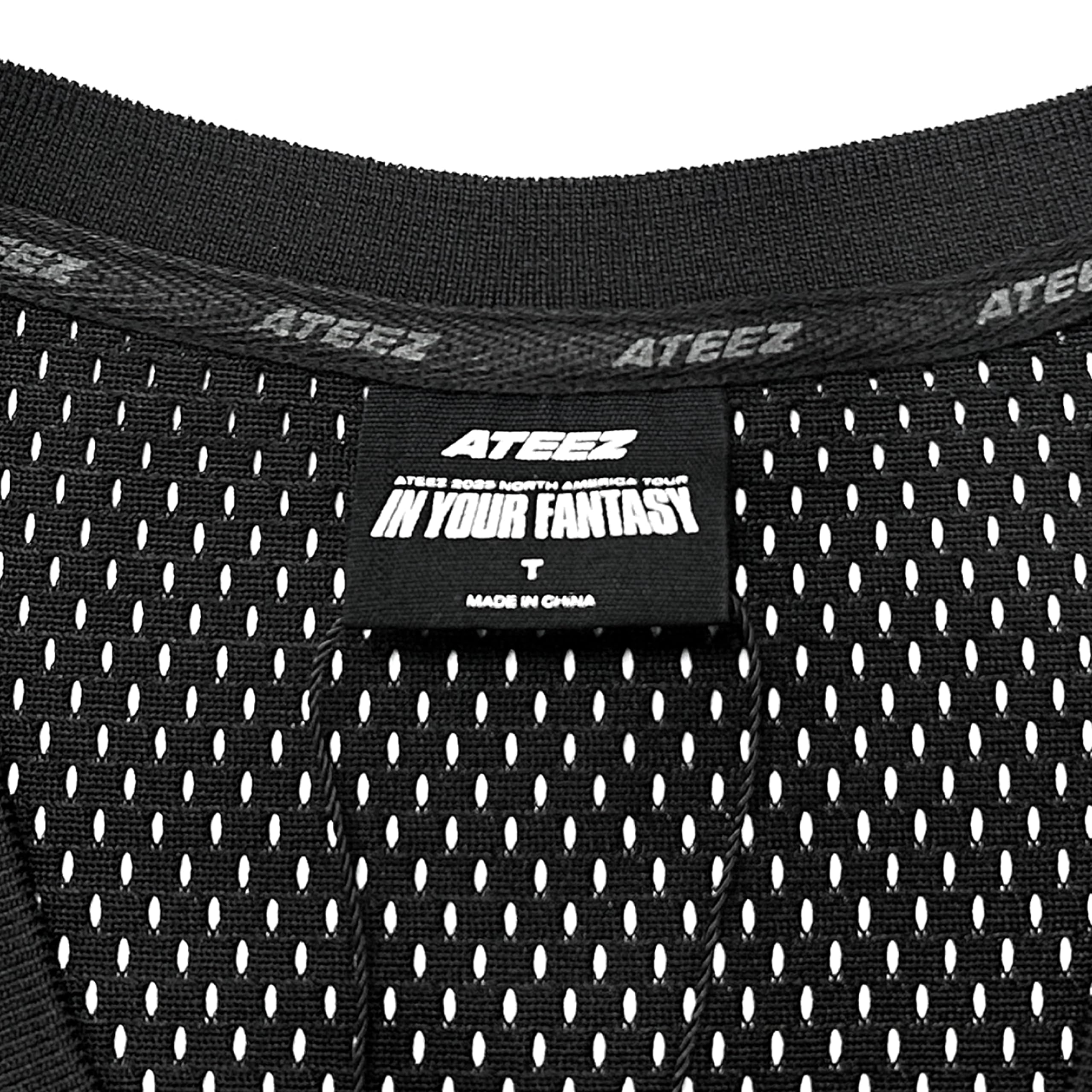 ATEEZ Official Tour Merch Uniforme de fútbol, Negro-Yeosang, 2G-3G