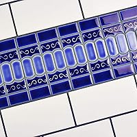 Vista 9 de Merola Tile Módena Azul Cobalto 11-3/8" x 13-1/8" Azulejo de porcelana para piso y pared