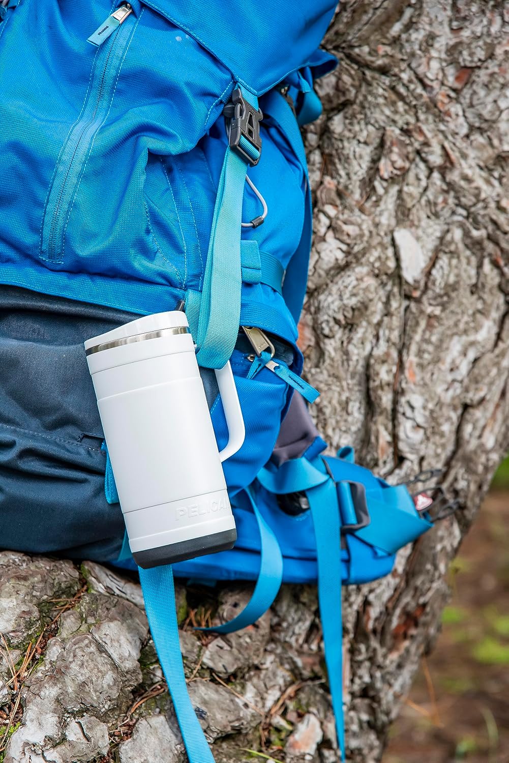 Pelican Hydration Pelican Ridge™ 18 oz Vacuum Insulated Tumbler - Recycled Stainless Steel Double Wall Travel with Dual Lid, Powder Coated Insulated Coffee Mug For Hot Cold Drinks, Hunter - Image 3