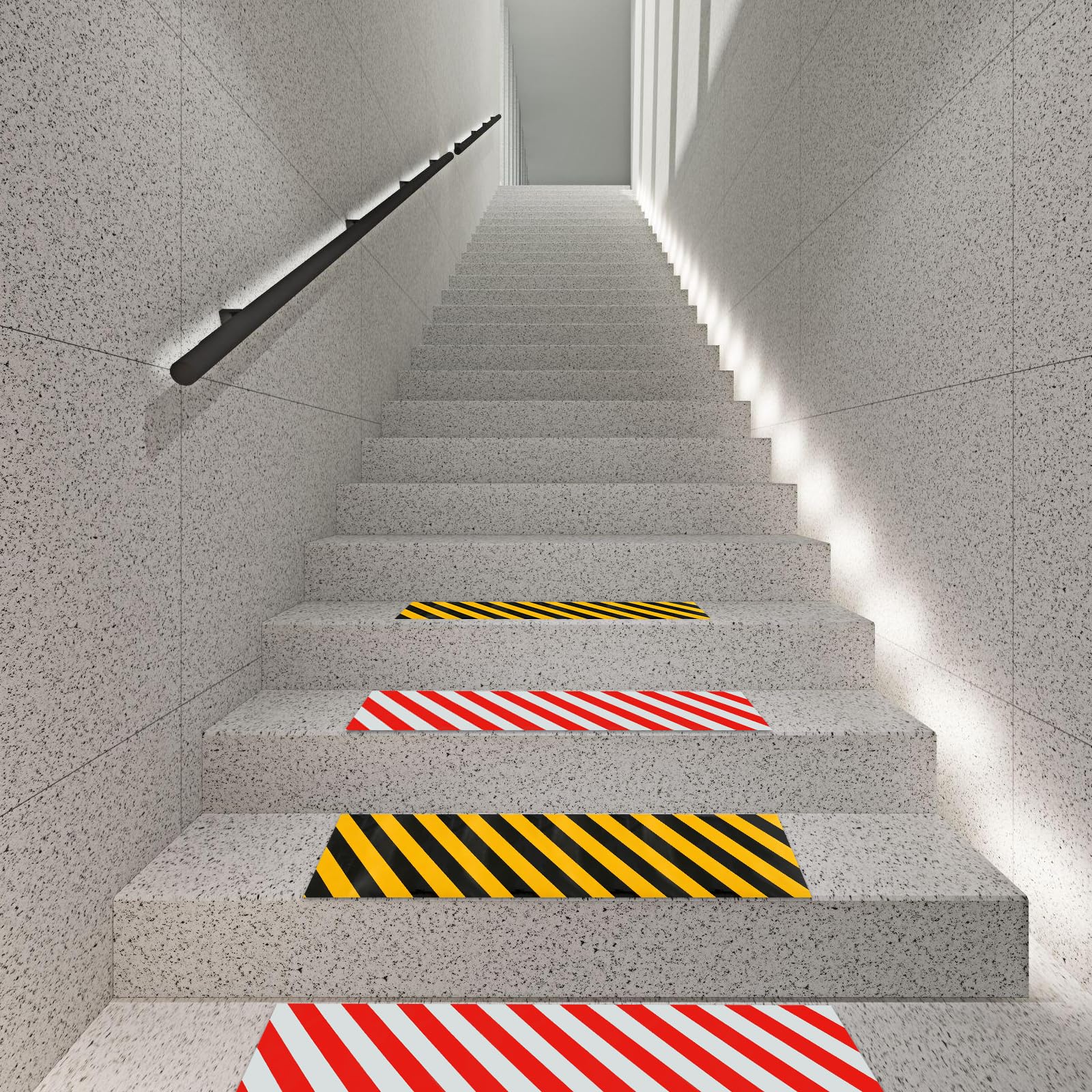 30cm x 30m Warnband Groß Gefahren Markierungs Rot Gelb 2-teilige