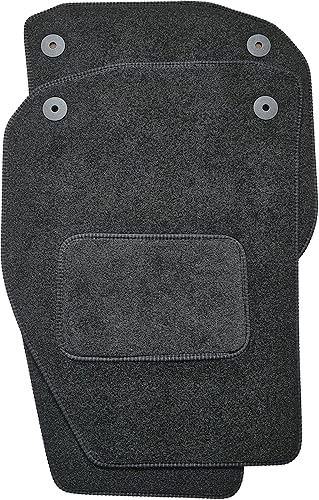 Miniatura 2 de Juego de alfombrillas de coche a medida compatiblereemplazo para LDV Maxus Velour alfombrillas, con almohadilla para el talón, antideslizante