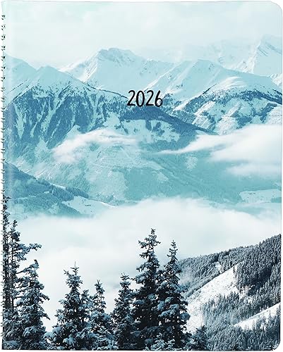 Brownline® 2026 Essential Weekly Planner, Appointment Book, 12 Months, January to December, Twin-Wire Binding, 11" x 8.5", Snow (CB950G.03-26)
