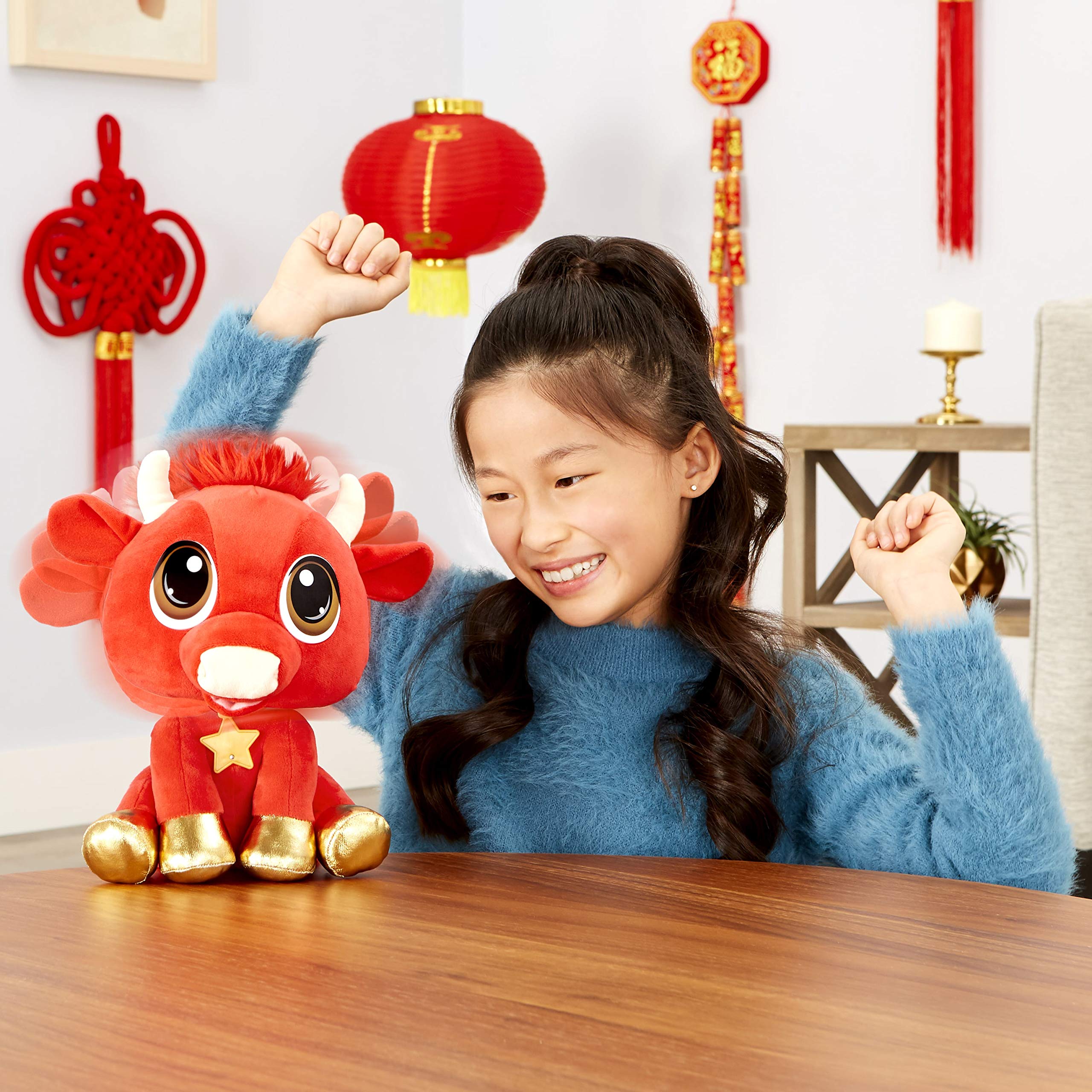 little tikes 659089C3 Rescue Tales-Year of The Ox-Interactive, morbido peluche peluche